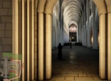 3Déols - Visite interactive de l'abbaye